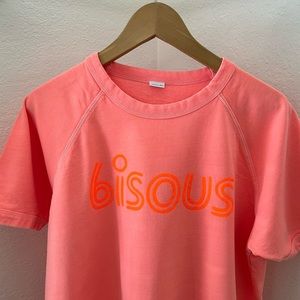Clare V - Vintage Bisous short sleeve sweatshirt